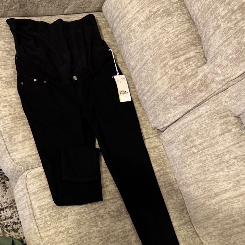 H&M Black Skinny-coupe /MAMA MATERNITE